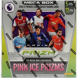 [พร้อมส่งฟรี] 2020/21 Panini Prizm Premier League Soccer Mega Box (Pink Ice Prizms)