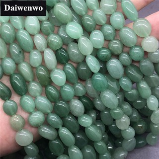 Green Dongling with loose beads สีเขียวหินลูกปัดผิดปกติธรรมชาติหลวม DIY อัญมณีสำหรับสร้อยข้อมือ