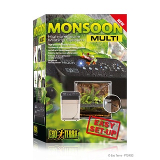 Exo Terra Monsoon ละอองน้ําอัตโนมัติ แรงดันสูง 8 ลิตร สําหรับสัตว์เลื้อยคลาน ใบไม้ สวนขวด ความชื้น