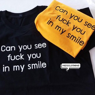 "in my smile" เสื้อยืดสกรีน สวมใส่สบาย