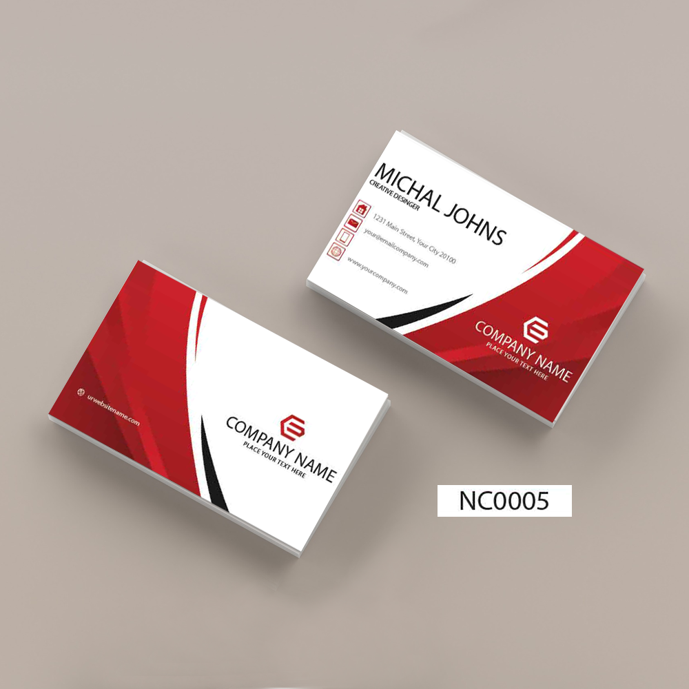 นามบัตร ขนาด 5.5x9 ซม. กระดาษอาร์ตการ์ต 230 แกรม พิมพ์ 4 สี 1หน้า และ 2 หน้า ทักแชทถ้าหางต้องการดูแบบเพิ่มเติ