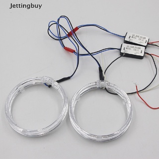 [Jettingbuy] ใหม่ พร้อมส่ง วงแหวนไฟหน้า ไฟตัดหมอก LED เลนส์คู่ หลากสี 1 ชิ้น