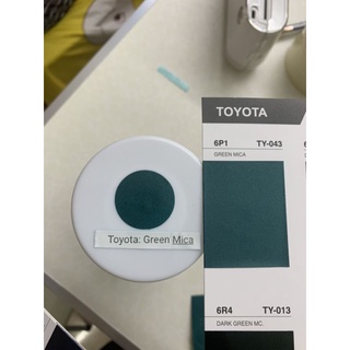 (แต่งรถ)​ สเปรย์​ปิดรอยรถสีตรงรุ่น toyota สีเขียว green mica ตามสูตรโรงงาน