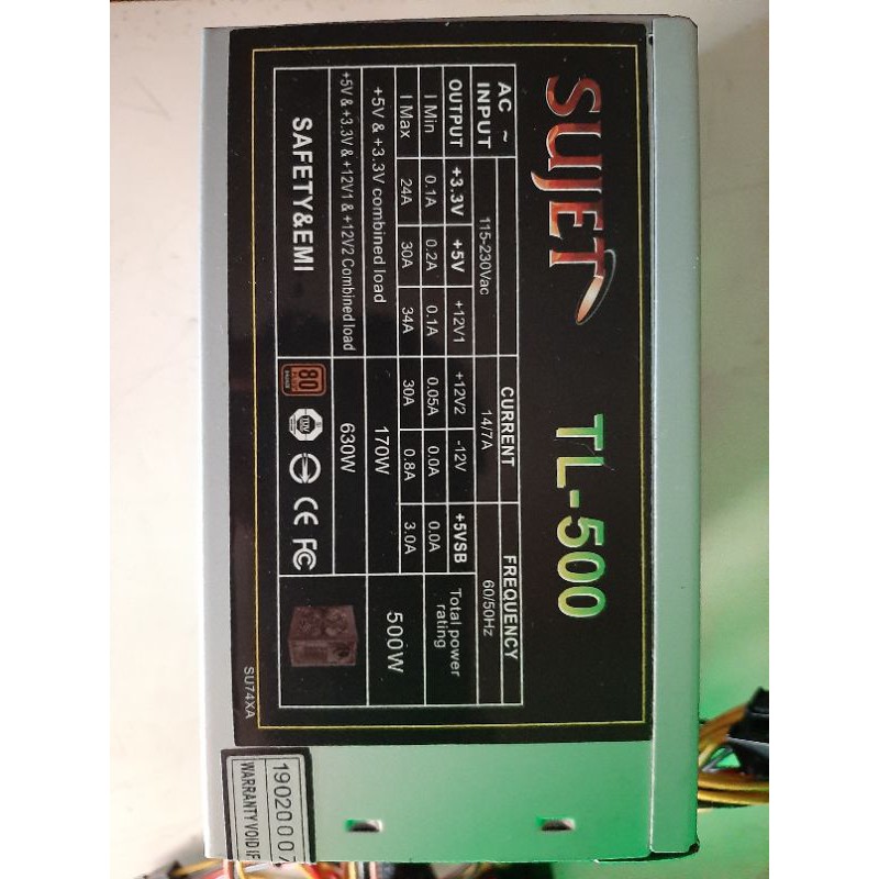 PSU 500W 80+ Gview ประกัน 1 ปี