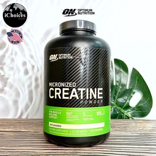 [Optimum Nutrition] Micronized Creatine Powder Unflavored 5 g PerServing 300g /or 600 g ไมโครไนซ์ ครีเอทีน แบบผง