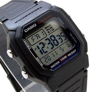 นาฬิกาดิจิตอล CASIO รุ่น W-800H แบตเตอรี่ 10ปี กันน้ำลึก 100 เมตร ของแท้ รับประกันศูนย์