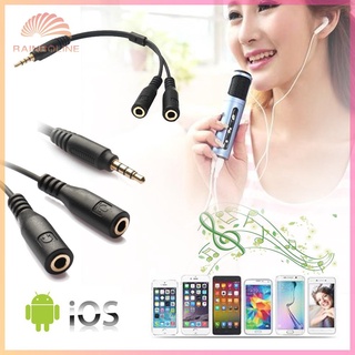 3.5mm Stereo Audio หูฟัง Mic Y Splitter Cable Adapter ส่วนลด100 บาท โค้ด