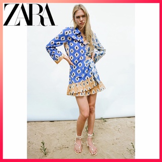 Zara เสื้อเชิ้ต พิมพ์ลาย ทรงหลวม และกางเกงขายาว พิมพ์ลาย แฟชั่นฤดูร้อน