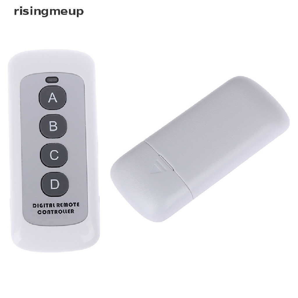 [risingmeup] รีโมตคอนโทรล ไร้สาย 433MHz 4 ปุ่ม EV1527 1 ชิ้น ขายดี