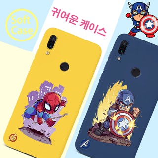 เคสโทรศัพท์มือถือ TPU ลายการ์ตูนซูเปอร์ฮีโร่ น่ารัก สำหรับ Xiaomi Redmi Note 9S 9 Pro 8T 8 10 7 6 Pro Redmi 9 9A 9C 10X 6A K20 K30 K30i Pro ZOOM 7 7A 8A Y3 Note9 Note9s Note7 Note8 Note10 Pro Go