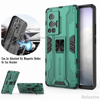 Casing For Vivo X70 Pro V21E V21 5G 4G Case Shockproof Bumper Armor Magnetic Back Cover For Vivo X70Pro Plus With Stand Function