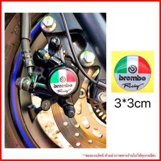 สติ๊กเกอร์Brembo ติดปั๊ม &amp; ตราโลโก้Yamaha (สะท้อนแสงงานเคลือบเรซิ่น)