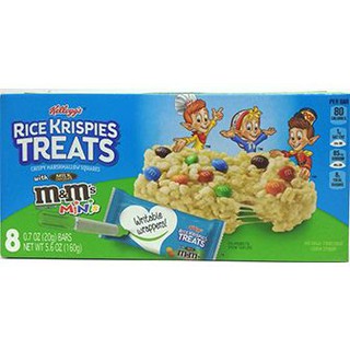 (ถูกสุดๆ) Kelloggs Rice Krispies Treats M&amp;m Minis 160g แพ็คเร๊ว🎉🎉