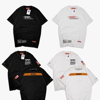 เสื้อยืดแขนสั้นลายแมว Nasa Heron Preston 100% 30s-1:1