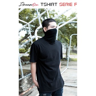 เสื้อแขนสั้นพร้อมผ้าปิดหน้าในตัว 10 สี 5 size