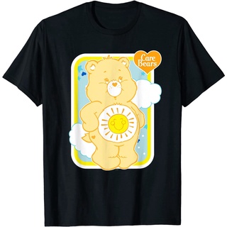 เสื้อยืดครอปBear ฤดูร้อนMens disney  Care Bears Funshine Bear T-Shirt เสื้อยืดแฟชั่นคอกลม สบายๆ ผ้าฝ้าย100%S-5XL