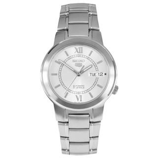 SEIKO 5 Automatic Mens Watch สีเงิน สายสแตนเลส รุ่น SNKA19K1