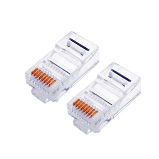 หัวต่อสายแลน ตัวผู้  RJ45 CAT5 ,CAT5E, CAT6  (ขายแยกชิ้น) จัดส่ง 10ชิ้นขึ้น