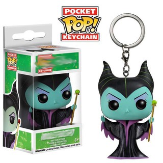 Funko Pop ! Keychain  Maleficent Black Magic Soman Sleeping Beauty Vinyl Figure Keyring