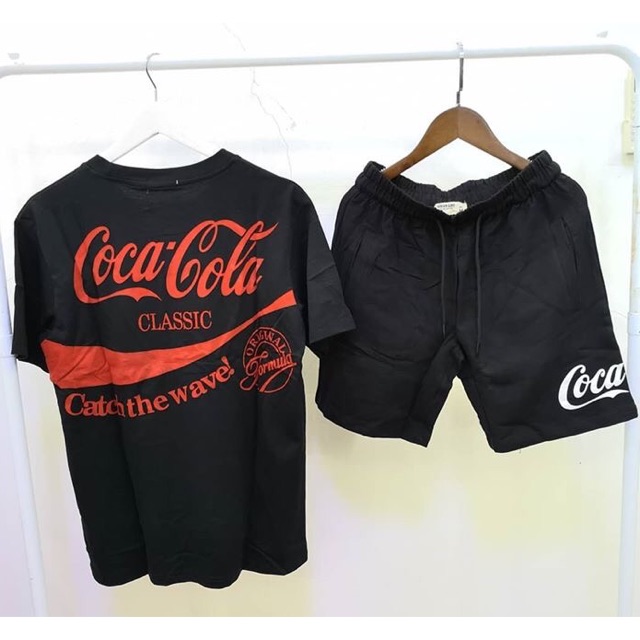 👕set เสื้อ+กางเกง Cocacola งานนำเข้า