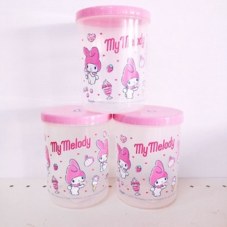 กระปุก​ทรงสั้น My Melody​ ฝาชมพู