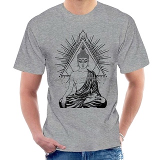 [S-5XL]เสื้อยืด ผ้าฝ้าย พิมพ์ลาย Ohm Hindu Yoga Zen Ghandi Yantra สําหรับผู้ชาย