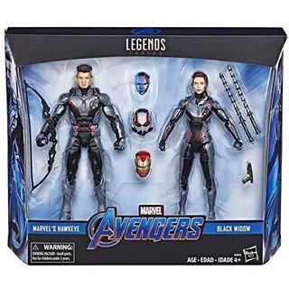 Marvel Legends Hawkeye &amp; Blackwidow Quantum Suit มาร์เวล เลเจนด์ ฮอว์คอาย &amp; แบล็ควิโดว์ กล่องไม่คม