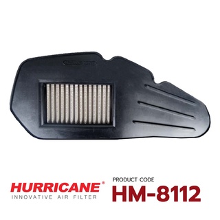 HURRICANE กรองอากาศสแตน , ผ้าแดง Honda ( Click125i Click150 PCX125 PCX150 Vario125 ) HM-8112