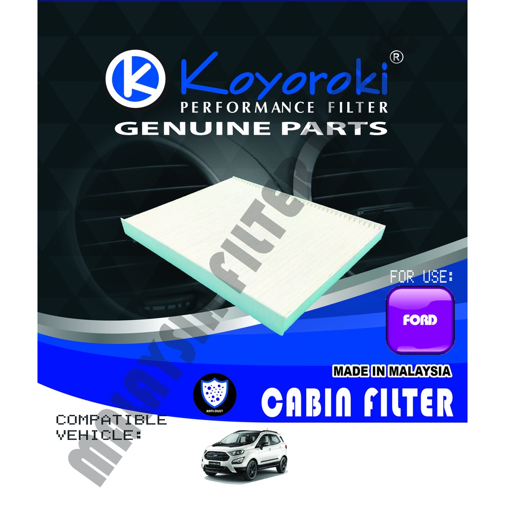 FORD ECOSPORT PENAPIS CABIN FILTER RFD-8V51-C 8V51 18D5 43AA