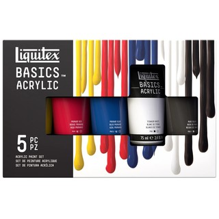 Liquitex(ลิควิเท็กซ์) Basics acrylic colour set 5x118ml. 699350