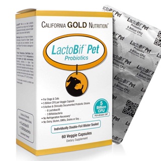 USA LactoBif Pet อาหารเสริมสุนัข-แมว ปรับสมดุลลำไส้ ขับถ่ายเป็นปกติ (ผลิตอเมริกา) Exp.05/2024