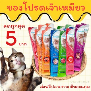 💥 มีโปรของแถม 💥 ขนมแมวเลีย Tinkerbell 16 g.