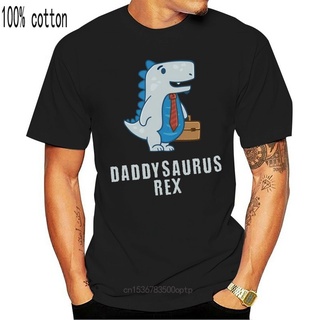 ขายดี!พร้อมส่ง เสื้อยืดแขนสั้น ผ้าฝ้าย 100% พิมพ์ลายไดโนเสาร์ Daddysaurus Rex หลากสี แฟชั่นฤดูร้อน สําหรับผู้ชายS-5XL