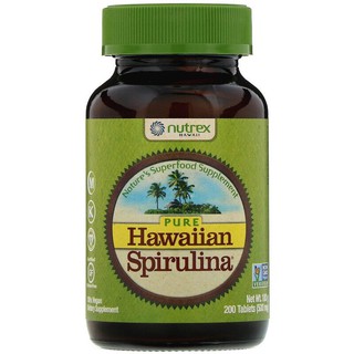 Nutrex Hawaii, Pure Hawaiian Spirulina, 500 mg, 200 Tablets