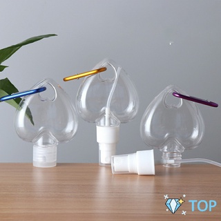 ขวดสเปรย์รูปหัวใจ พร้อมตะขอเกียว สะดวกพกพา หัวฉีด ขวดเจลล้าง…