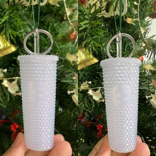 พวงกุญแจ​แก้วหนาม​Holiday Bling Cold Cup Ornament รุ่น​ limited