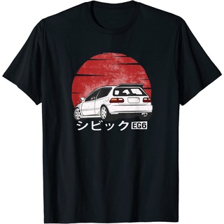 เสื้อยืดผ้าฝ้ายพรีเมี่ยม เสื้อยืด พิมพ์ลาย Hatch Civic EG6 สําหรับผู้ใหญ่