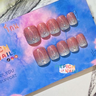 [ MEPICHNAILS ] เล็บเจลปลอมแท้ 💯 % (ฟรีกาว+ตะไบ+ไม้ส้ม)