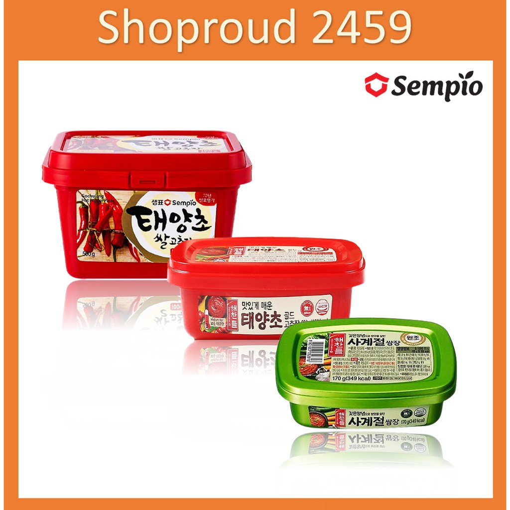โคชูจัง น้ำจิ้ม น้ำจิ้มปิ้งย่างเกาหลี ตรา CJ และ Sampio ขนาด 500g 200g และ 170g
