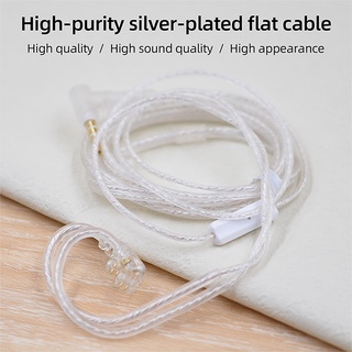 KZ Wire dual-parallel silver-plated upgrade Cable 0.75MM C pin HIFI fever earphone with wheat replacement wire