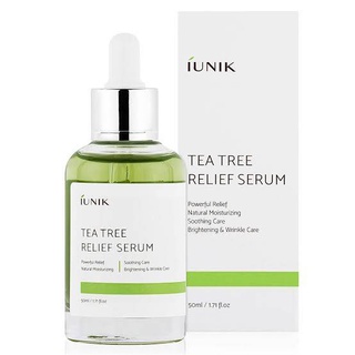 [สินค้าของแท้/พร้อมส่งทันที] IUNIK  Tea Tree Relief Serum 50 ml