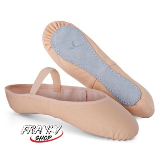 รองเท้าผ้าแคนวาสแบบพื้นรองเท้าเต็ม รองเท้าเต้นบัลเลต์ บัลเลต์ Canvas Full Sole Ballet Shoes