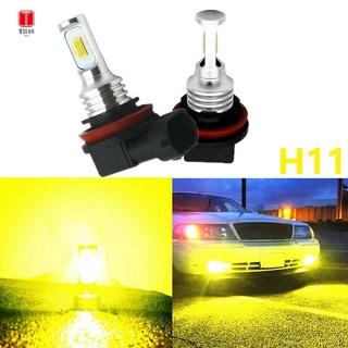 ชุดหลอดไฟตัดหมอก LED H11 H8 H16 80W 4000LM 3000K สีเหลือง