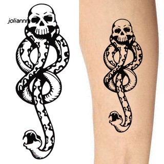 Jlnm สติ๊กเกอร์สักลาย Harry Potter Death Eater