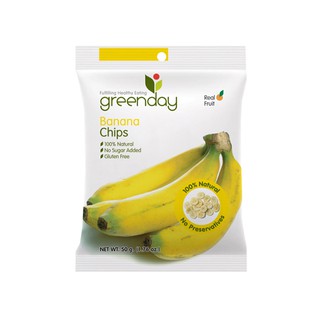 Greenday Banana Chips กรีนเดย์กล้วยกรอบ 50 กรัม