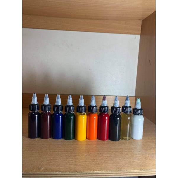 สีเพ้นท์ร่างกาย สำหรับแอร์บรัช ขนาด 1 ออนซ์ สีติดได้ 3-7 วัน