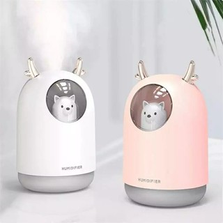 **พร้อมส่ง** Mini USB Humidifier เครื่้องพ่นไอน้ำ สเปรย์ขนาดเล็ก +ไฟLED อะโรม่า เครื่องทำความชื้น