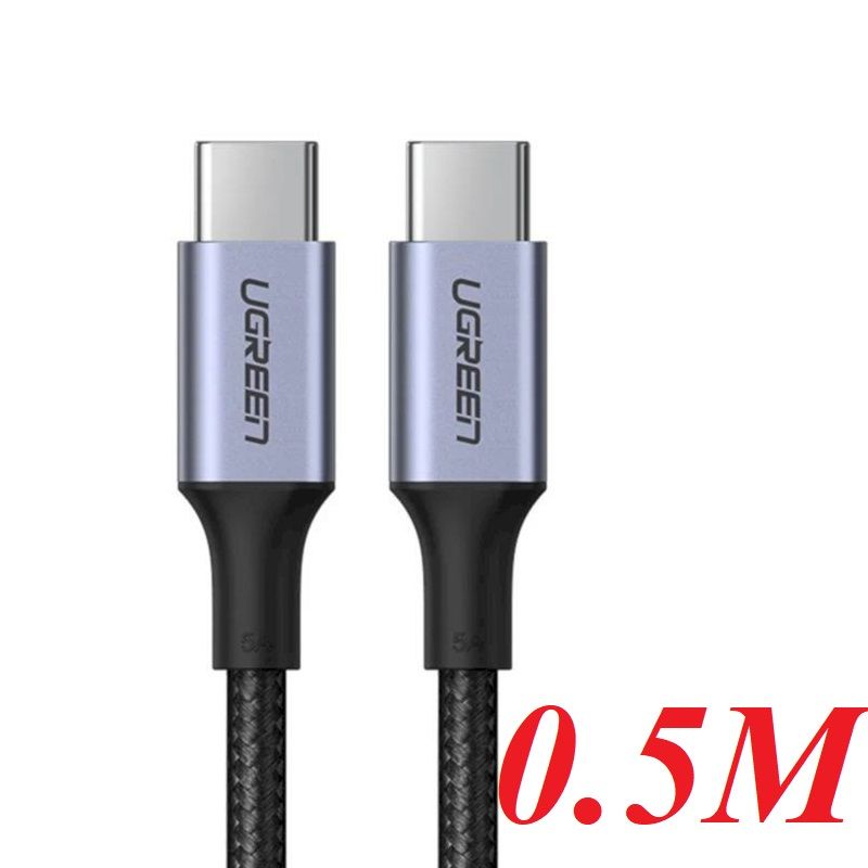 Ugreen 20478 0.5m 100w 2.0 5A usb type c Space Grey Aluminium Case สายชาร์จ 50cm US316