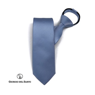 Giorgio Del Sarto Adults Zipper Tie Blue ไทซิป เนคไทสำเร็จรูปสีฟ้า