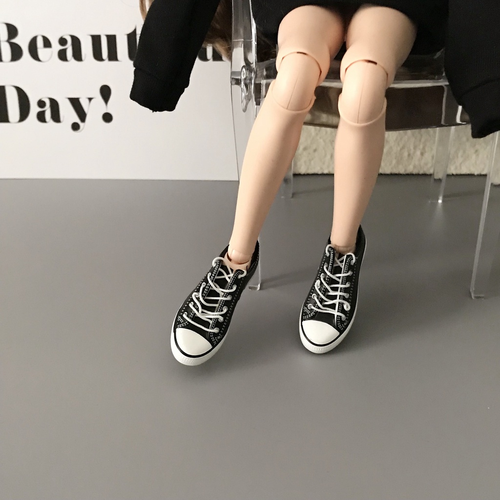 รองเท้าตุ๊กตาบลายธ์รองเท้าผ้าใบ ob22 ob24 obitsu24 1/6BJD azone รองเท้าตุ๊กตาหลายข้อต่อ licca ymy22 